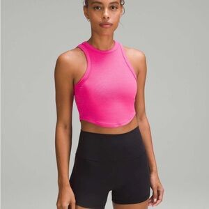 Lululemon Hold Tight Cropped Tank Top Sonic Pink